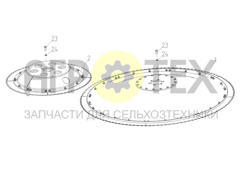 Чертеж Аппарат режущий (ЖР-750.02.04.000Ф)